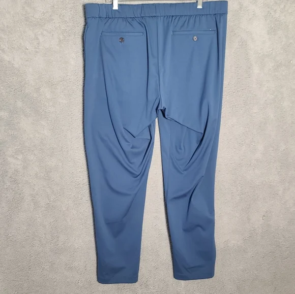 Bonobos Blue Joggers with Tapered Fit and Elastic Waistband - Picture 7 of 8